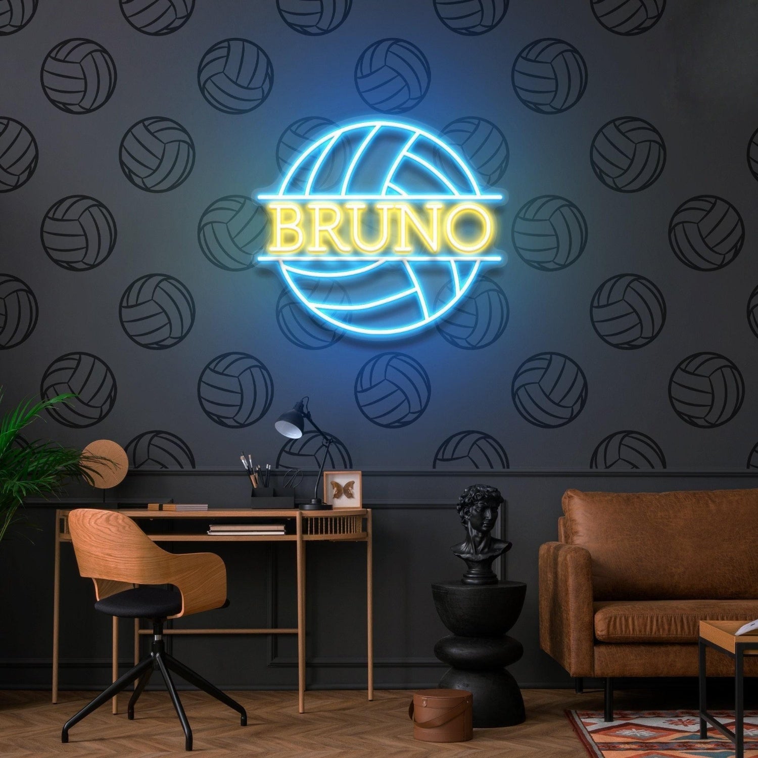 Volleyball Led Neon Sign With Your Lovely Kids Name | Shineneon