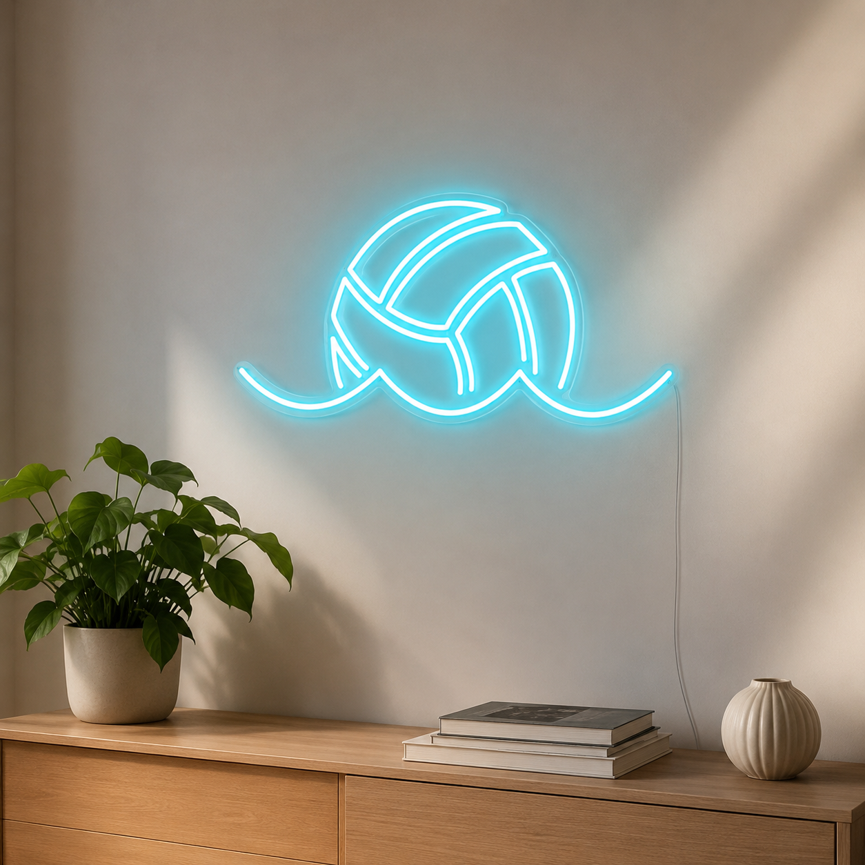 Volleyball Sports Room LED Neon Sign main product image