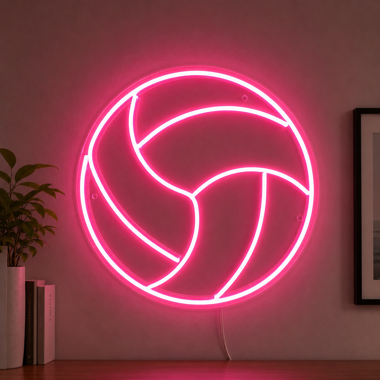 Volleyball Wall Decor LED Neon Sign main product image