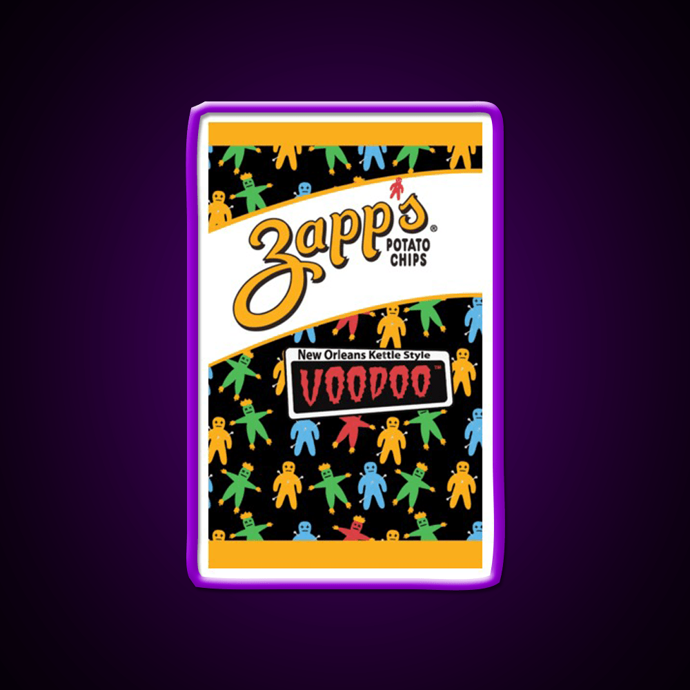 Voodoo Chips Bag Snack Food Led Neon Sign Rgb Color - Shineneon