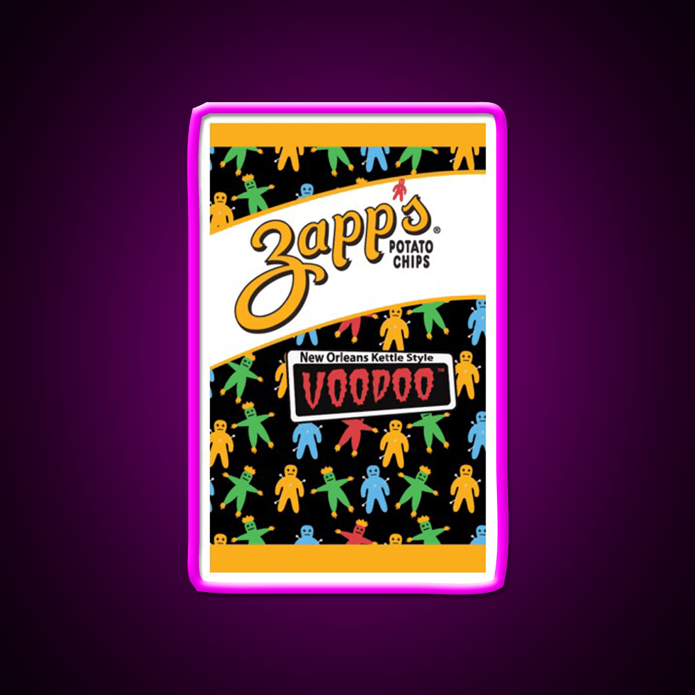 Voodoo Chips Bag Snack Food Led Neon Sign Rgb Color - Shineneon