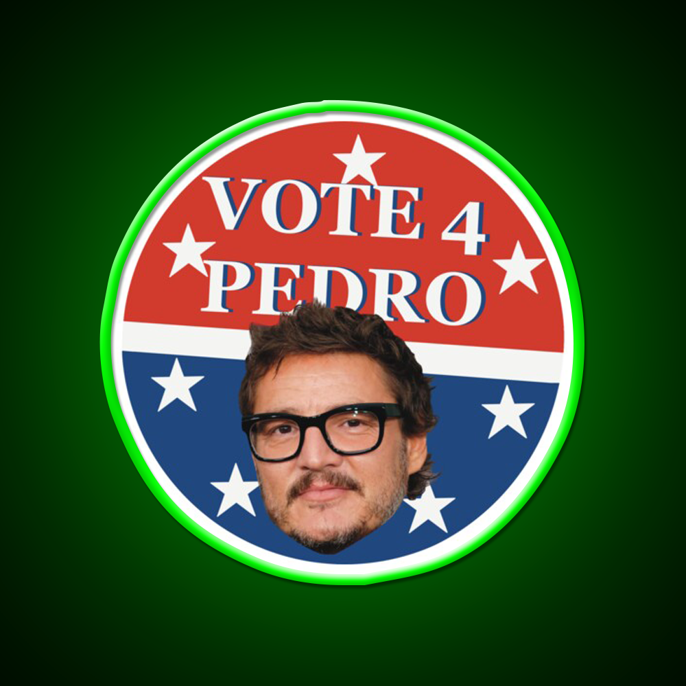 Vote 4 Pedro Whiskey Drink Bar Led Neon Sign Rgb Color