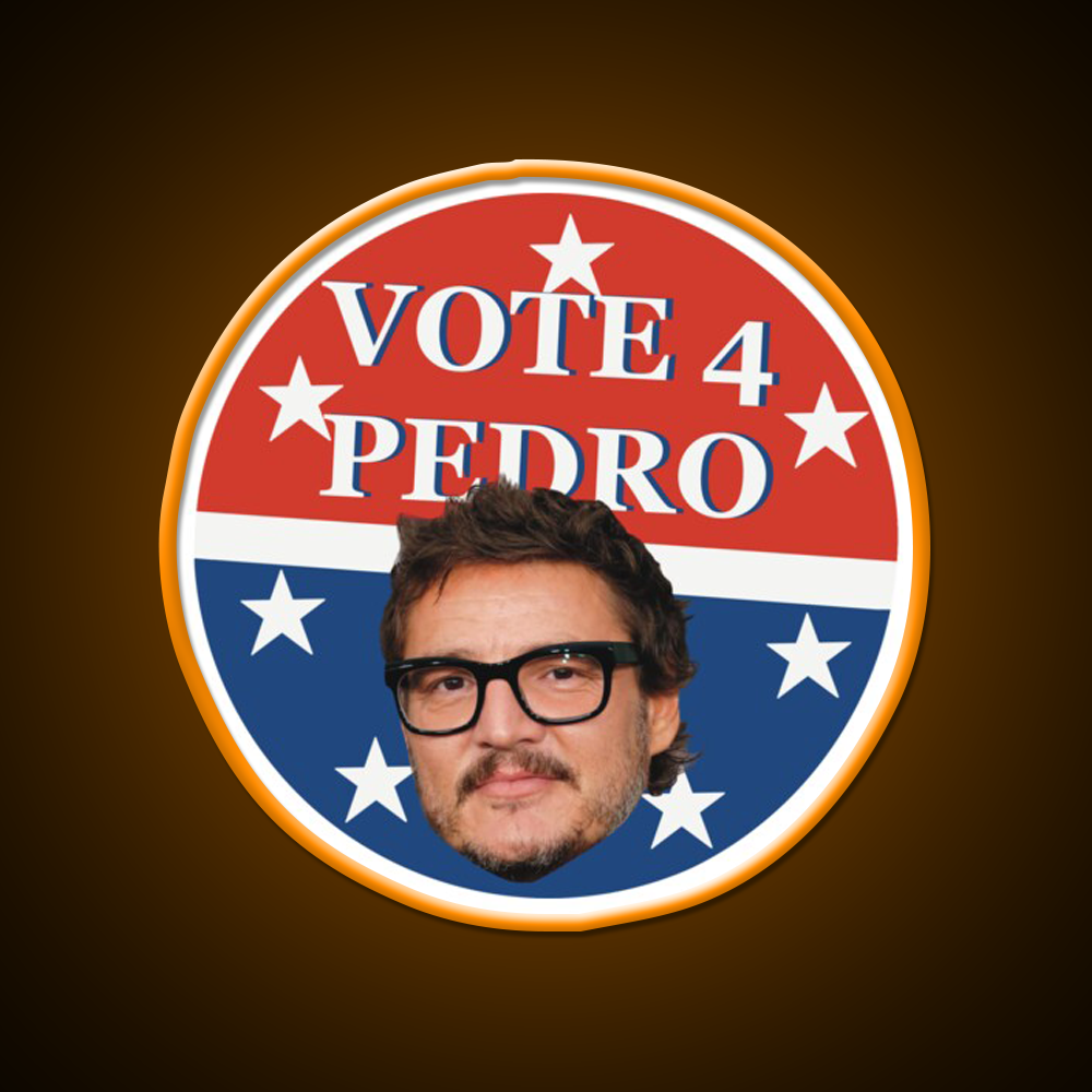 Vote 4 Pedro Whiskey Drink Bar Led Neon Sign Rgb Color