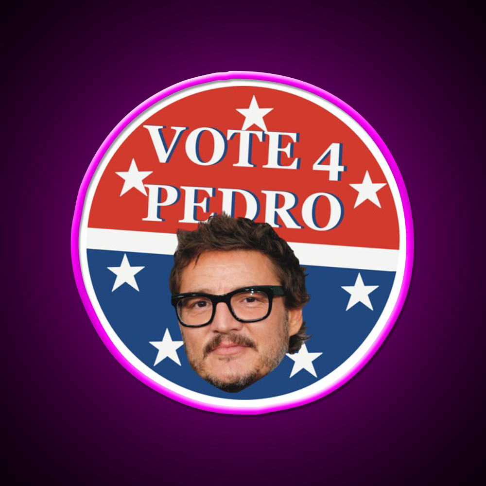 Vote 4 Pedro Whiskey Drink Bar Led Neon Sign Rgb Color