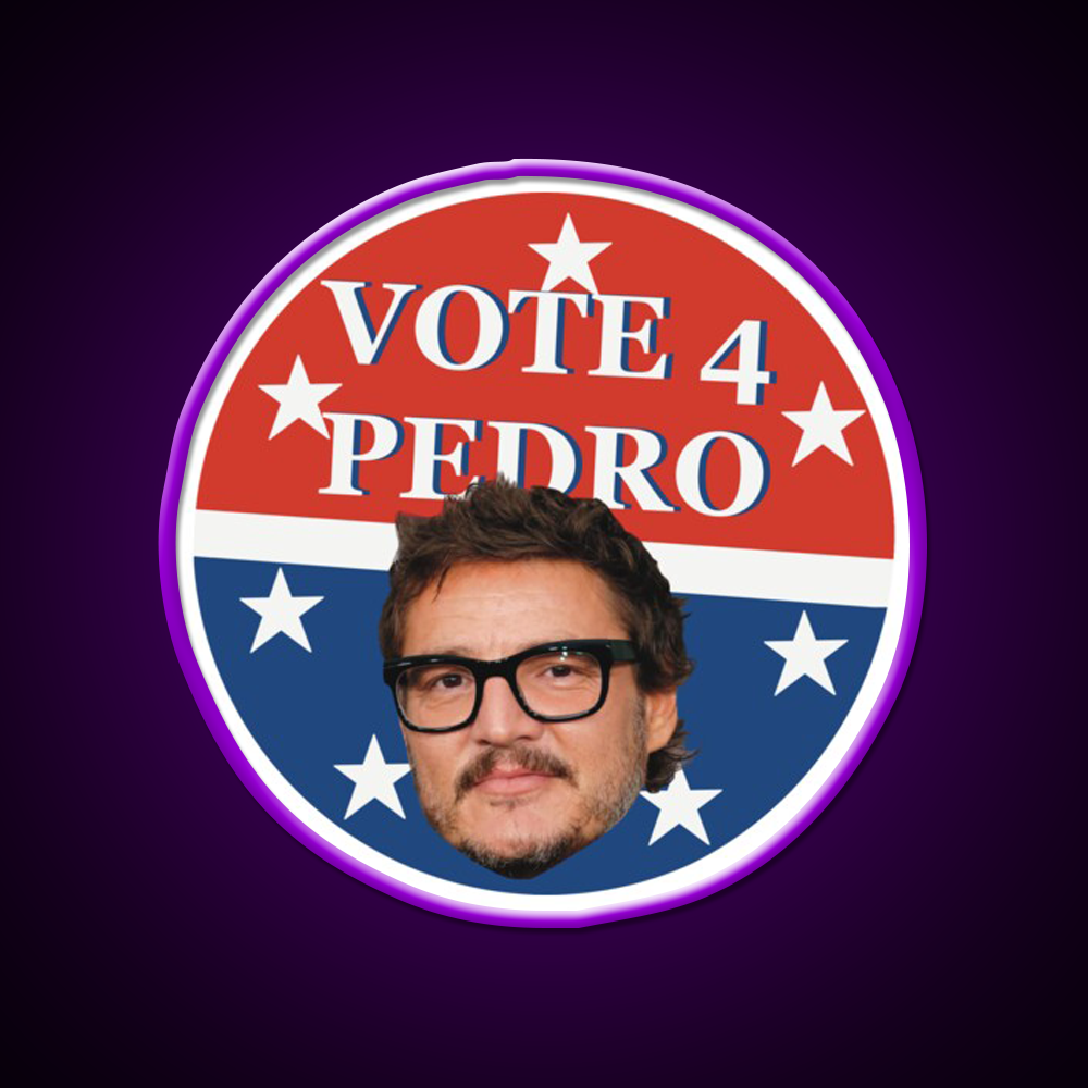 Vote 4 Pedro Whiskey Drink Bar Led Neon Sign Rgb Color