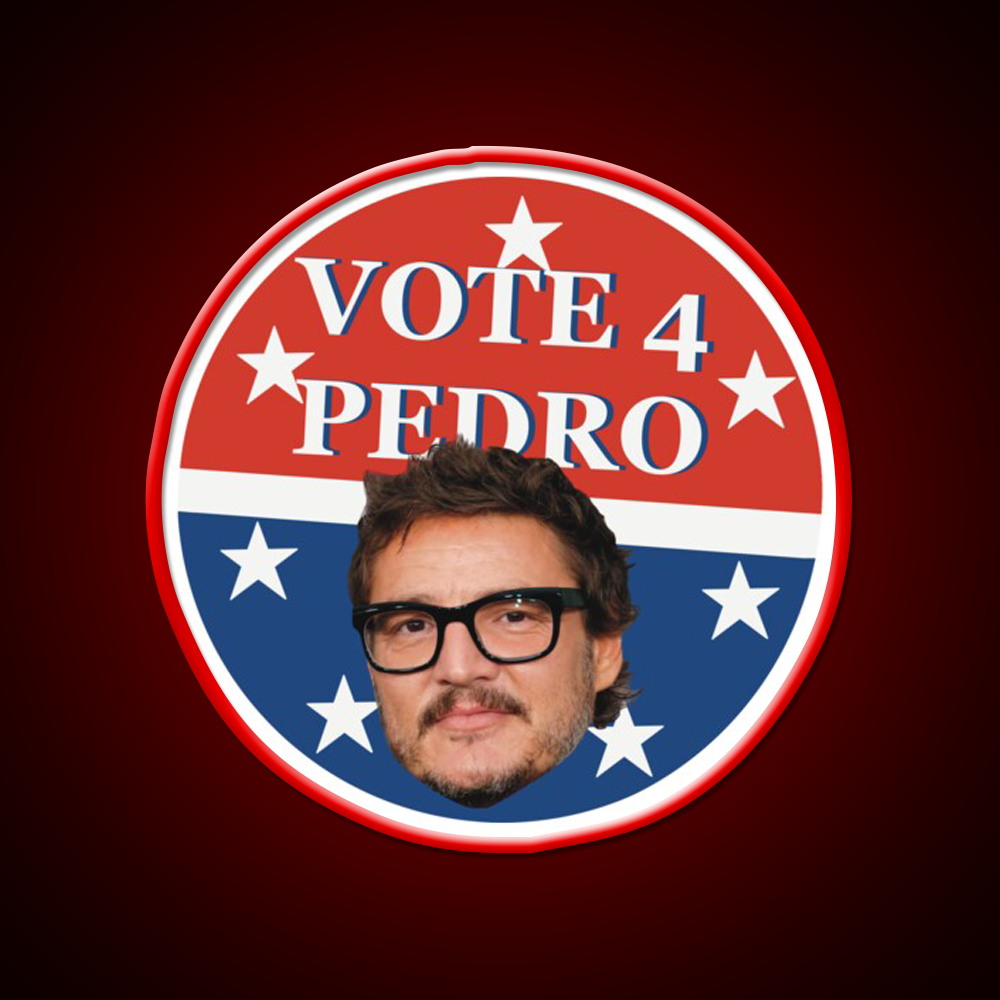 Vote 4 Pedro Whiskey Drink Bar Led Neon Sign Rgb Color