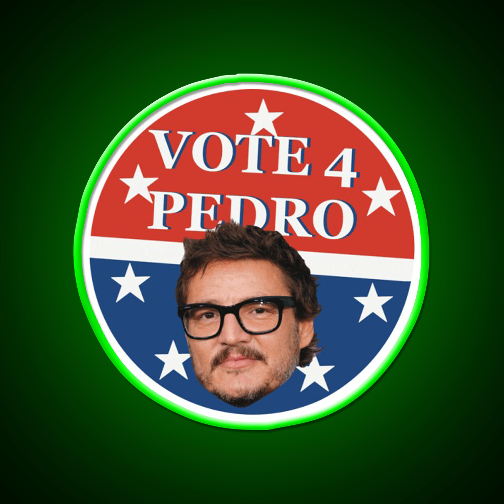 Vote 4 Pedro Whiskey Drink Bar Led Neon Sign Rgb Color - Shineneon