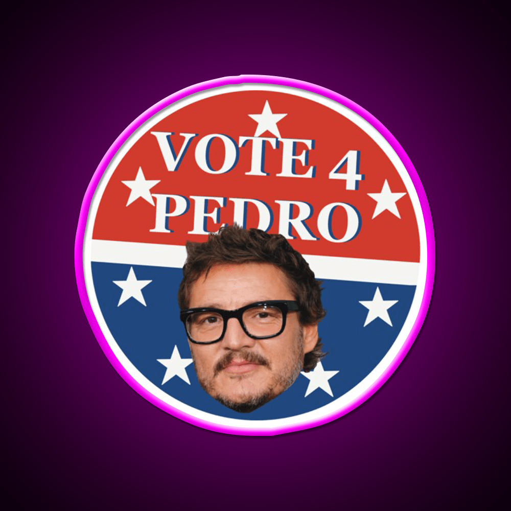 Vote 4 Pedro Whiskey Drink Bar Led Neon Sign Rgb Color - Shineneon