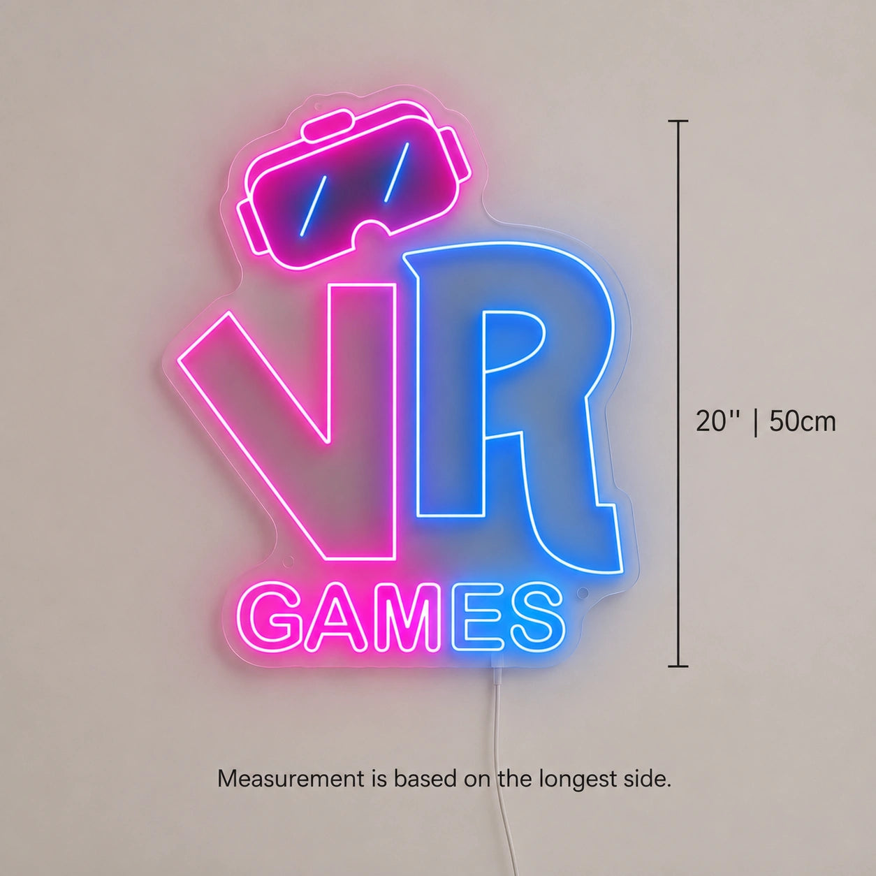 VR Games Neon Sign LED Neon Sign size image