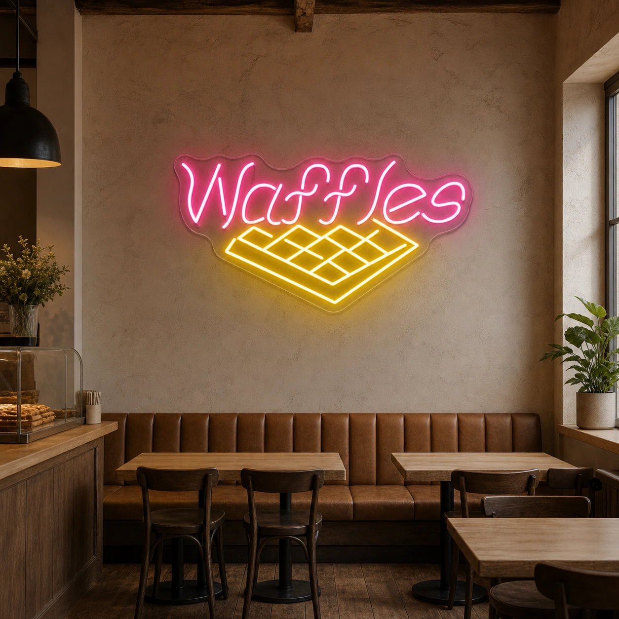 Waffles LED Neon Sign - Shineneon