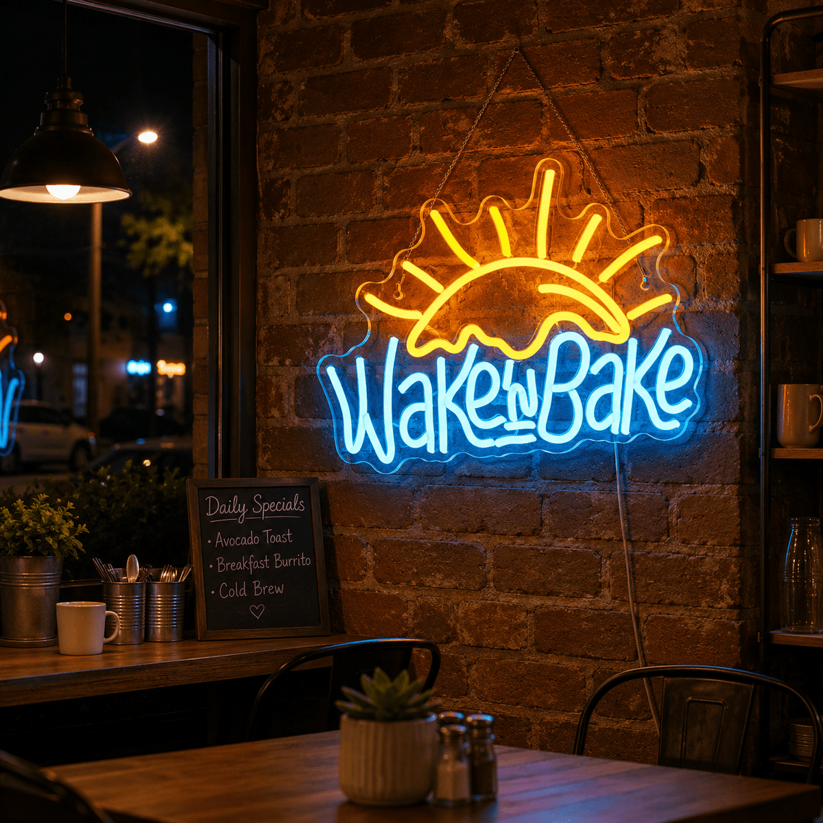 Wake And Bake LED Neon Sign - Shineneon