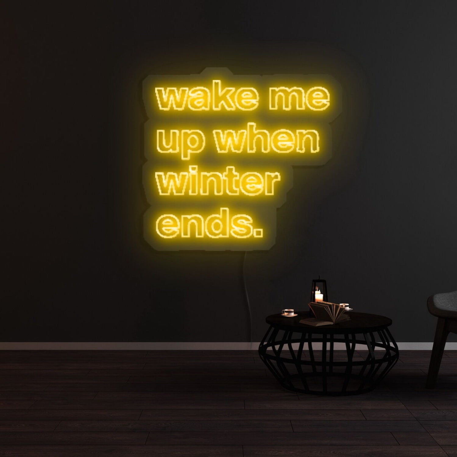 Wake Me Up When Winter Ends Led Neon Sign | Shineneon