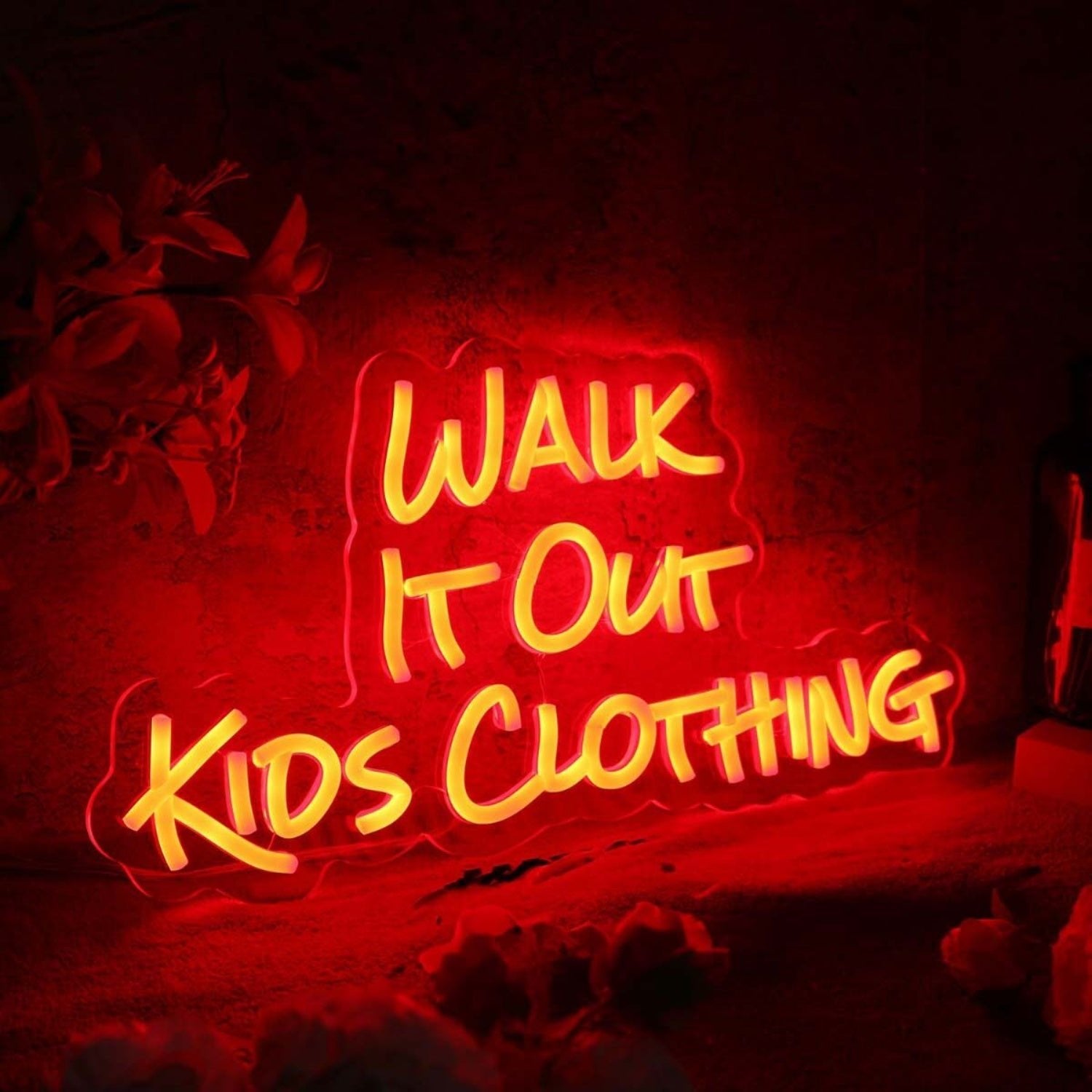 Walk It Out Kids Clothing Red Led Neon Sign - Shineneon