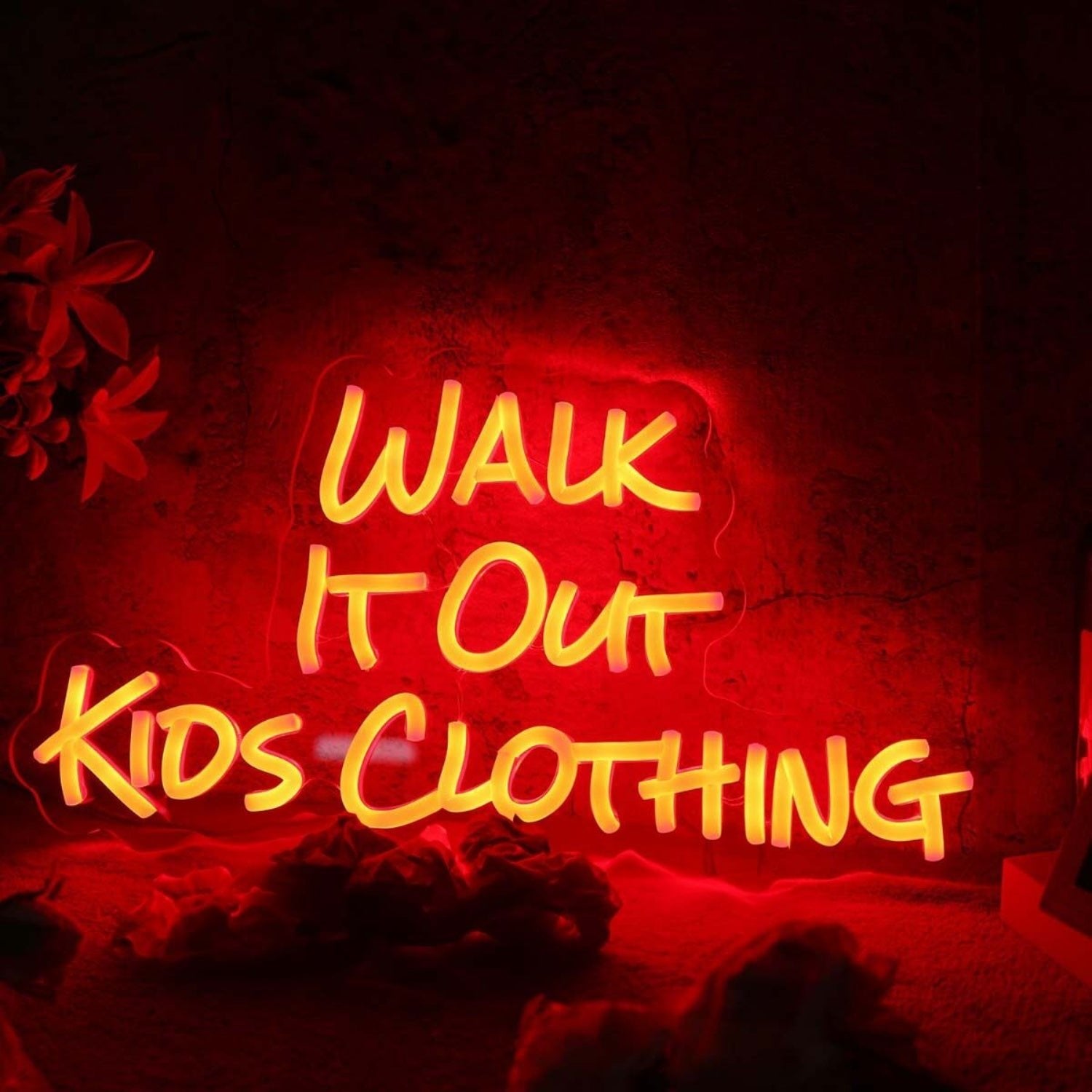 Walk It Out Kids Clothing Red Led Neon Sign - Shineneon