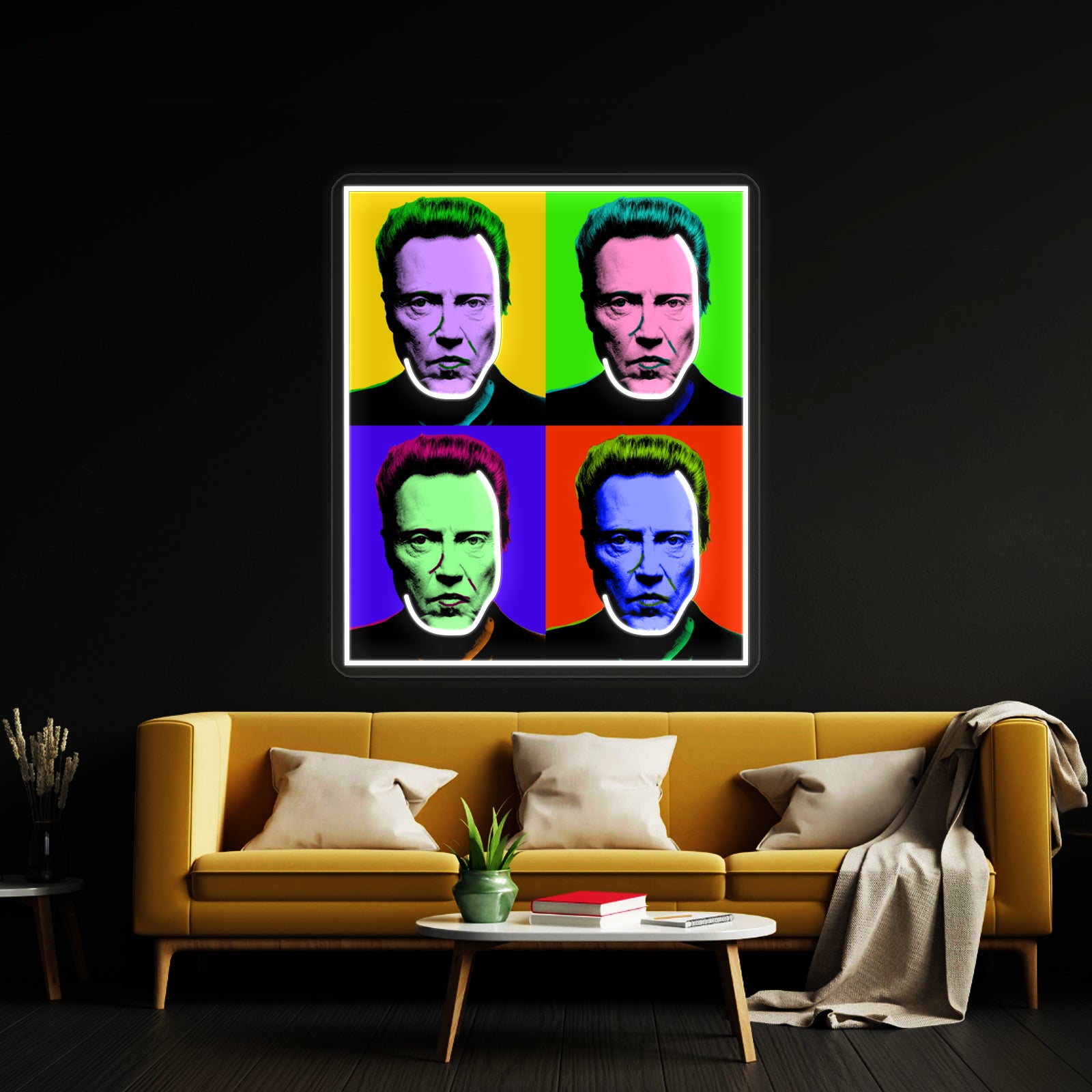 Walken Goes Warhol Artwork Neon Signs Custom | Shineneon