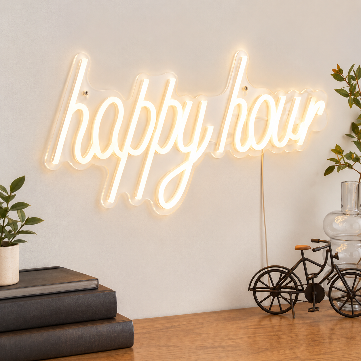 Wall Lights For Bedrooms Living Rooms Indoors Dunelm LED Neon Sign main product image