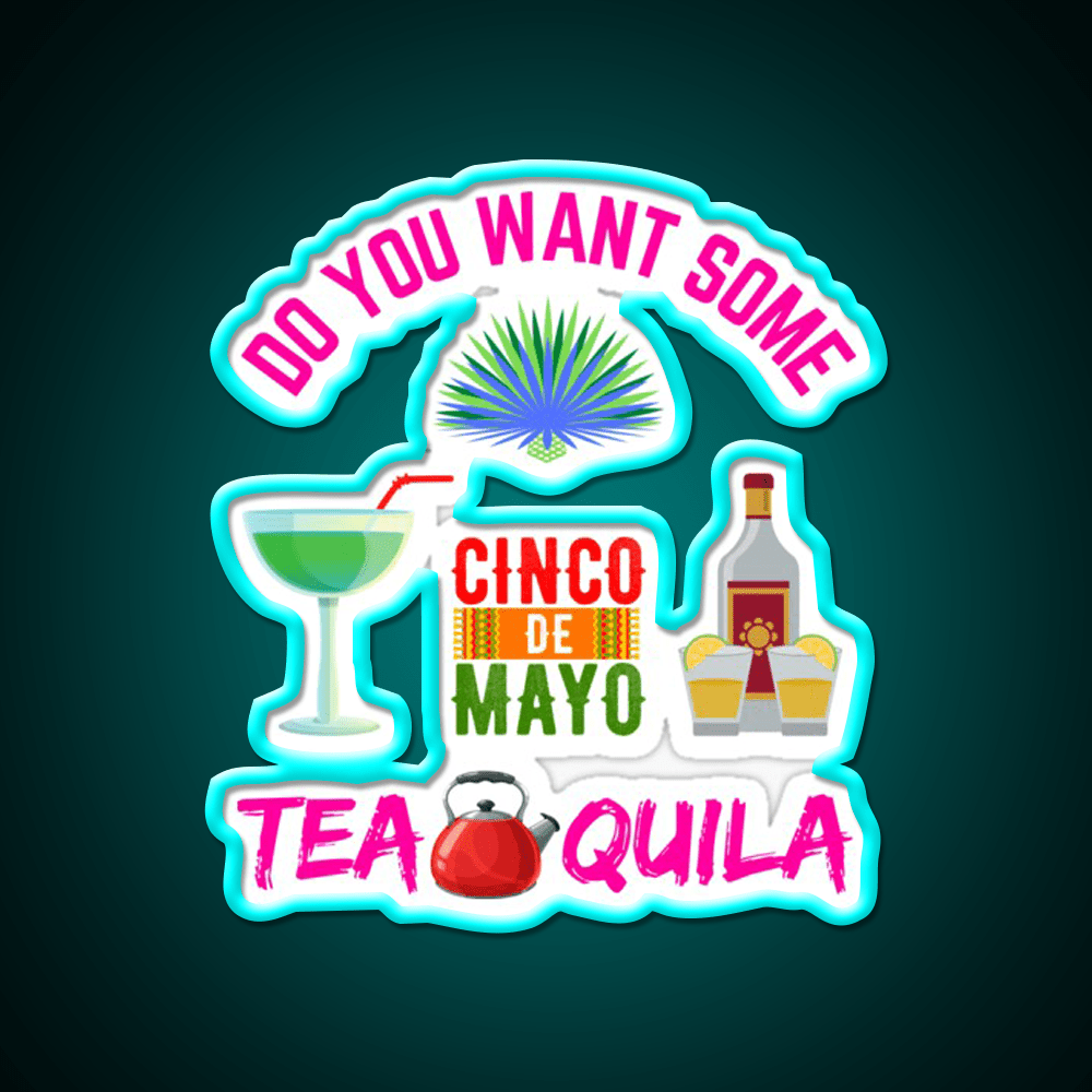 Want Some Tequila Party Drink Tequila Led Neon Sign Bar Led Sign Rgb Color - Shineneon
