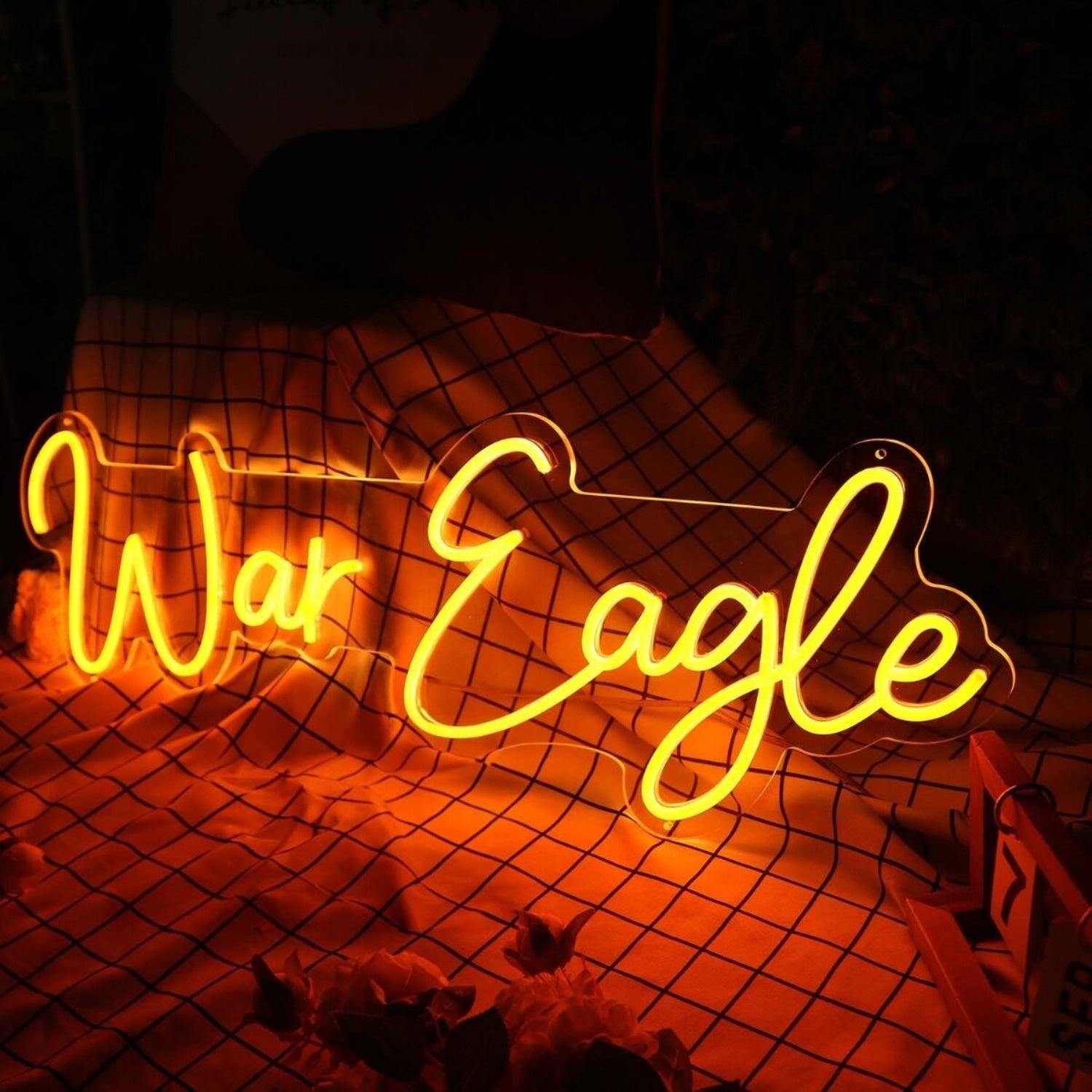 War Eagle Orange Custom Led Neon Sign - Shineneon