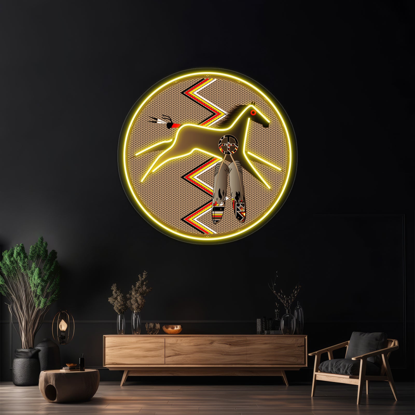 War Horse Artwork Neon Signs Custom | Shineneon