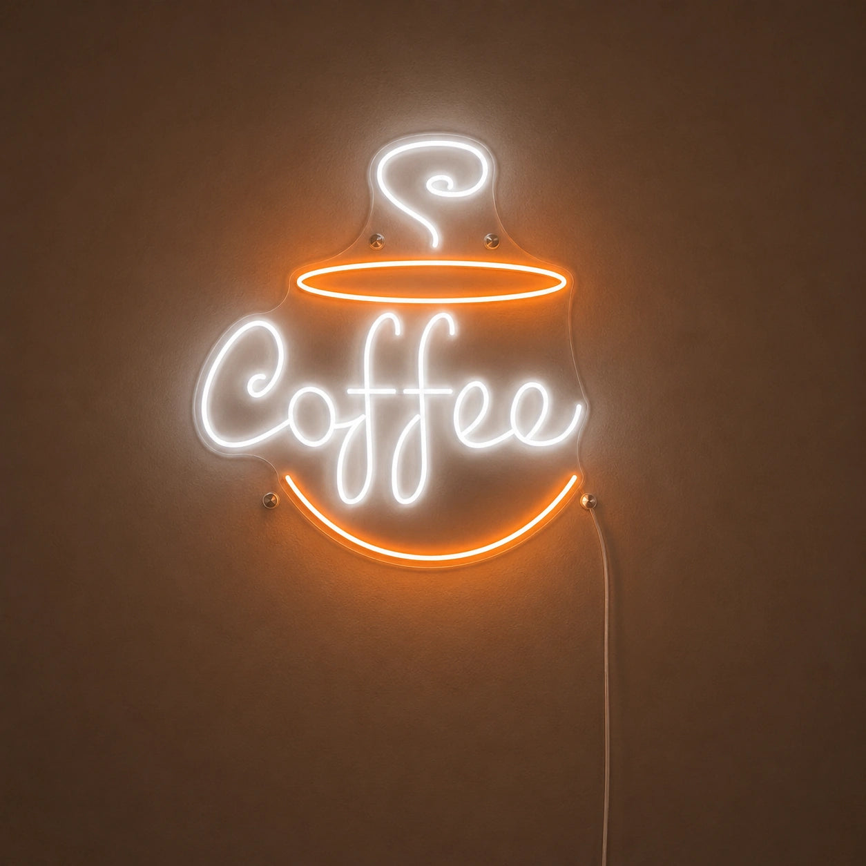 Warm Coffee Wall Neon Sign LED Neon Sign main product image