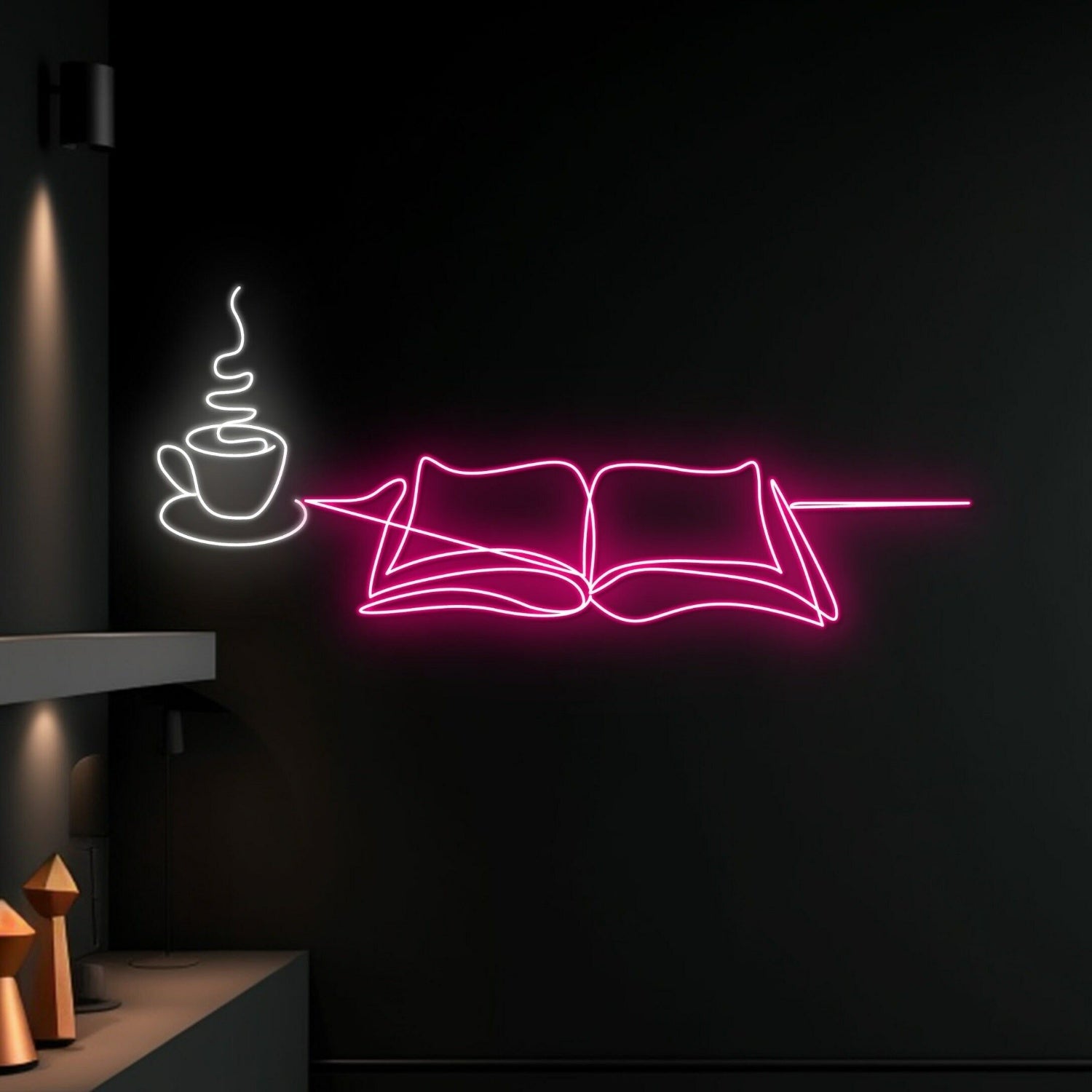 Warm Glow To Your Reading Nook Cafe Book Led Neon Sign - Shineneon
