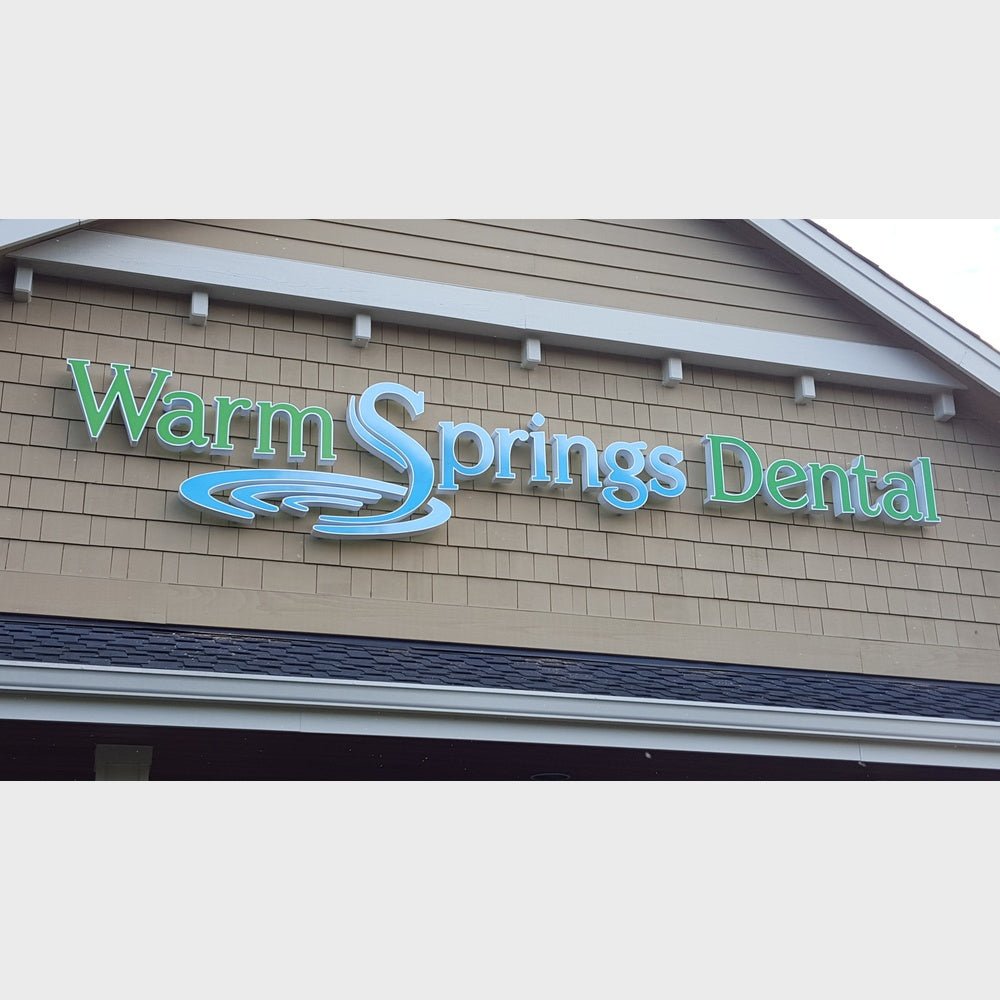 Warm Springs Dental 3D Frontlit Channel Letters Led Light Sign - Shineneon