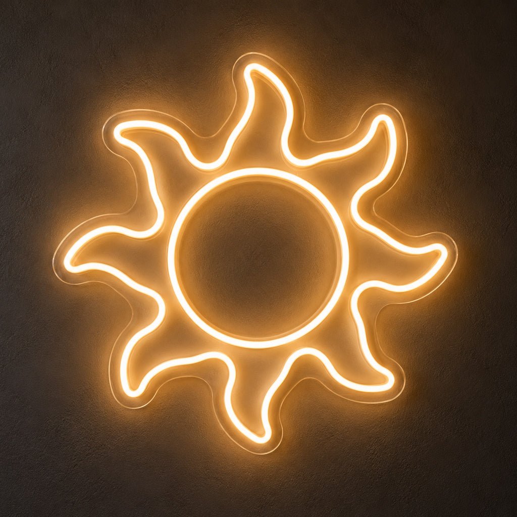 Warm White Sun LED Neon Sign - Shineneon