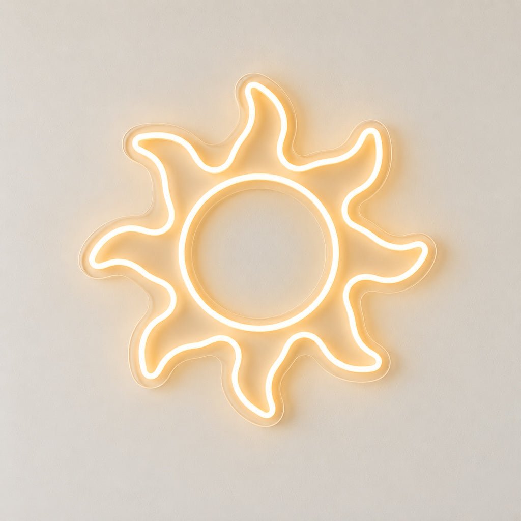 Warm White Sun LED Neon Sign - Shineneon