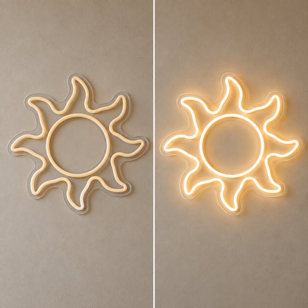 Warm White Sun LED Neon Sign - Shineneon