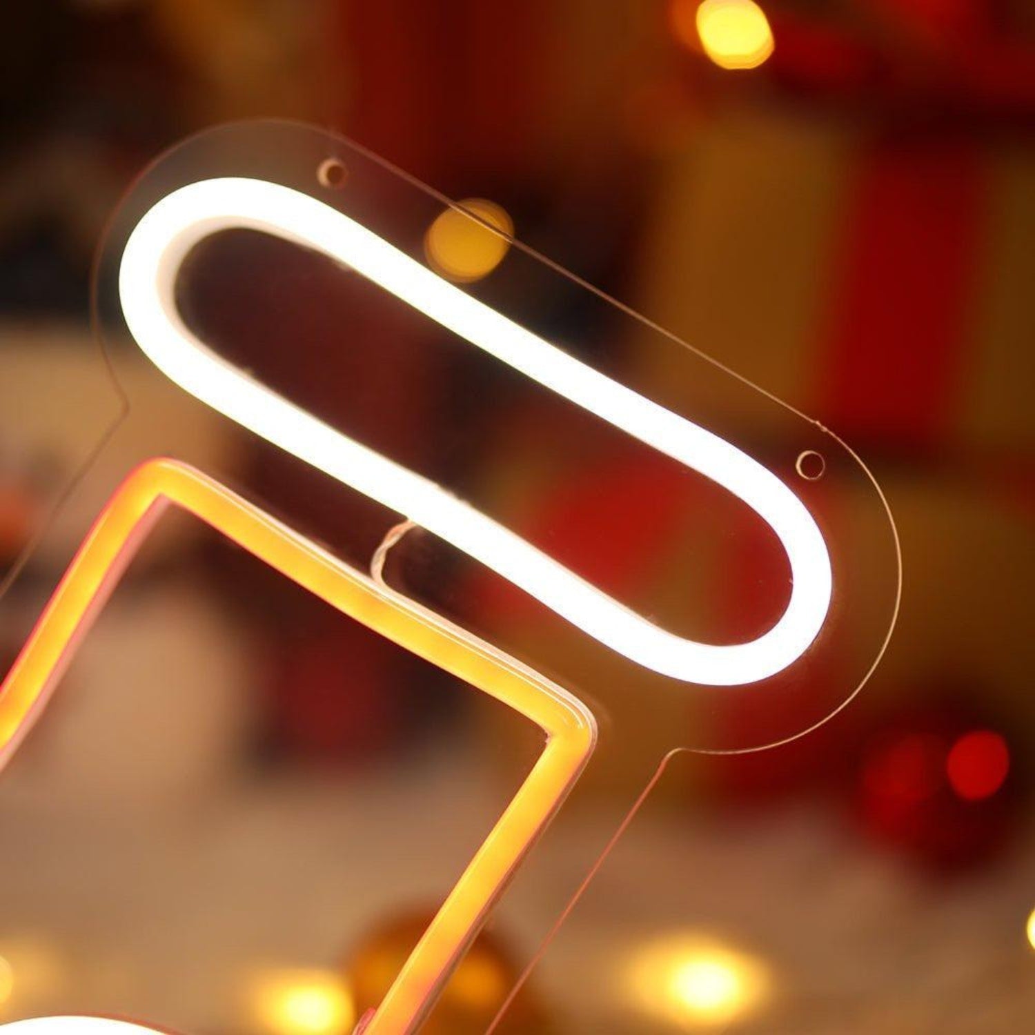 Warm Yellow Christmas Stocking Led Neon Sign For Indoor Holiday Decor | Shineneon