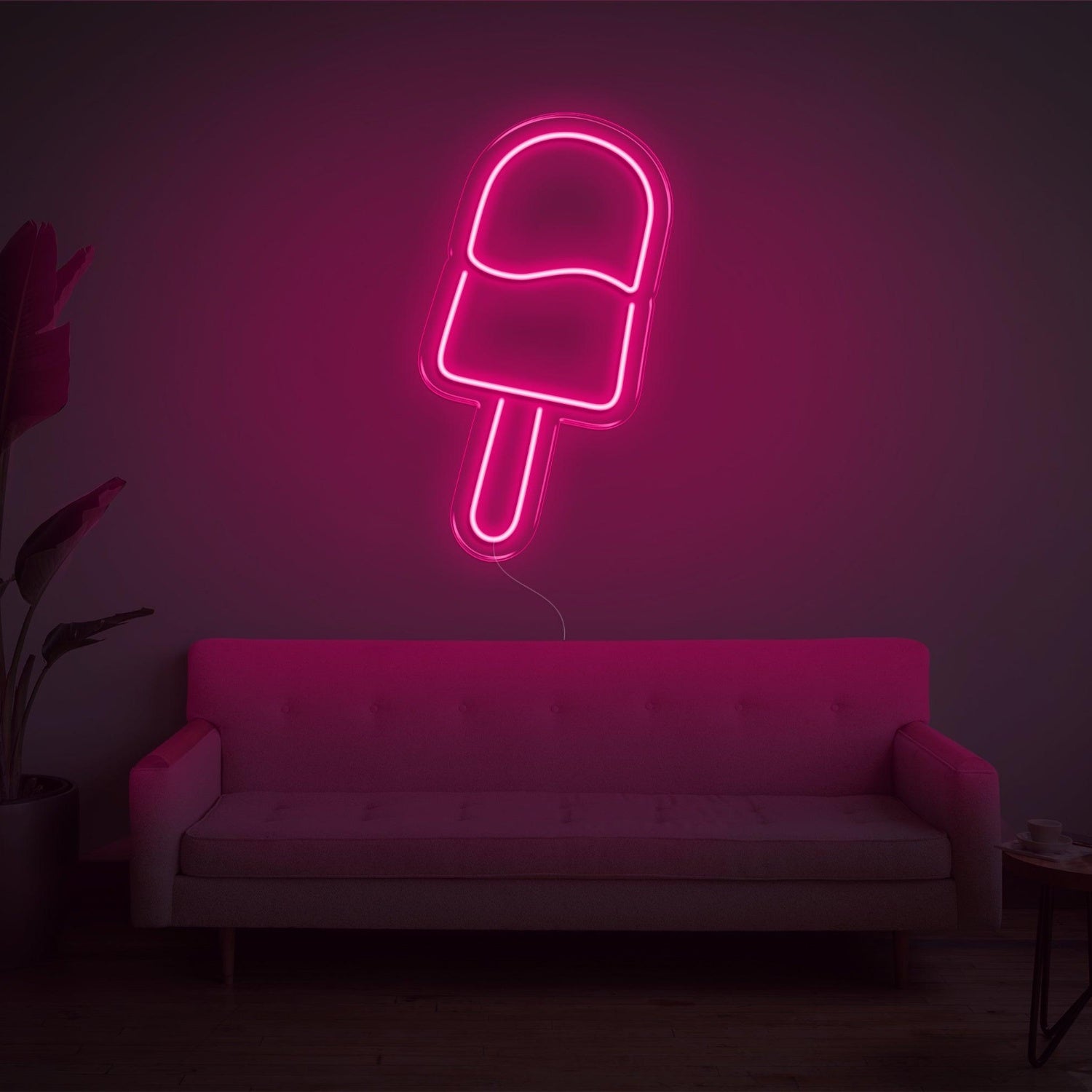 Warm Yellow Ice Cream-Shaped Led Neon Sign For Home Decor Dessert Shop | Shineneon