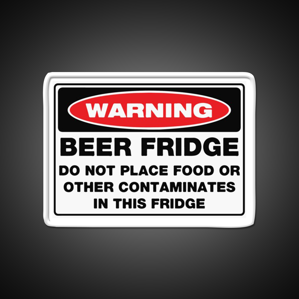 Warning Beer Fridge Beer Bar Decor Led Neon Sign Rgb Color - LED neon sign view 11