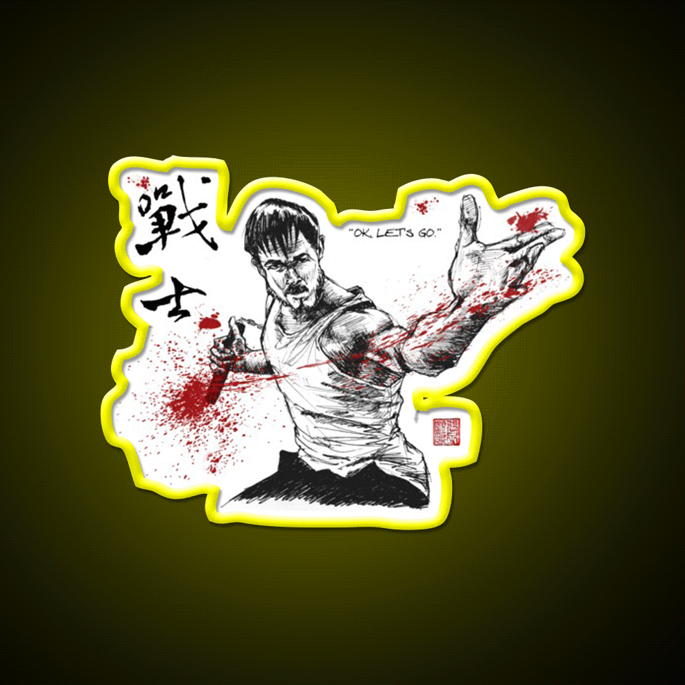 Warrior Asian Cultural Led Neon Sign Rgb Color