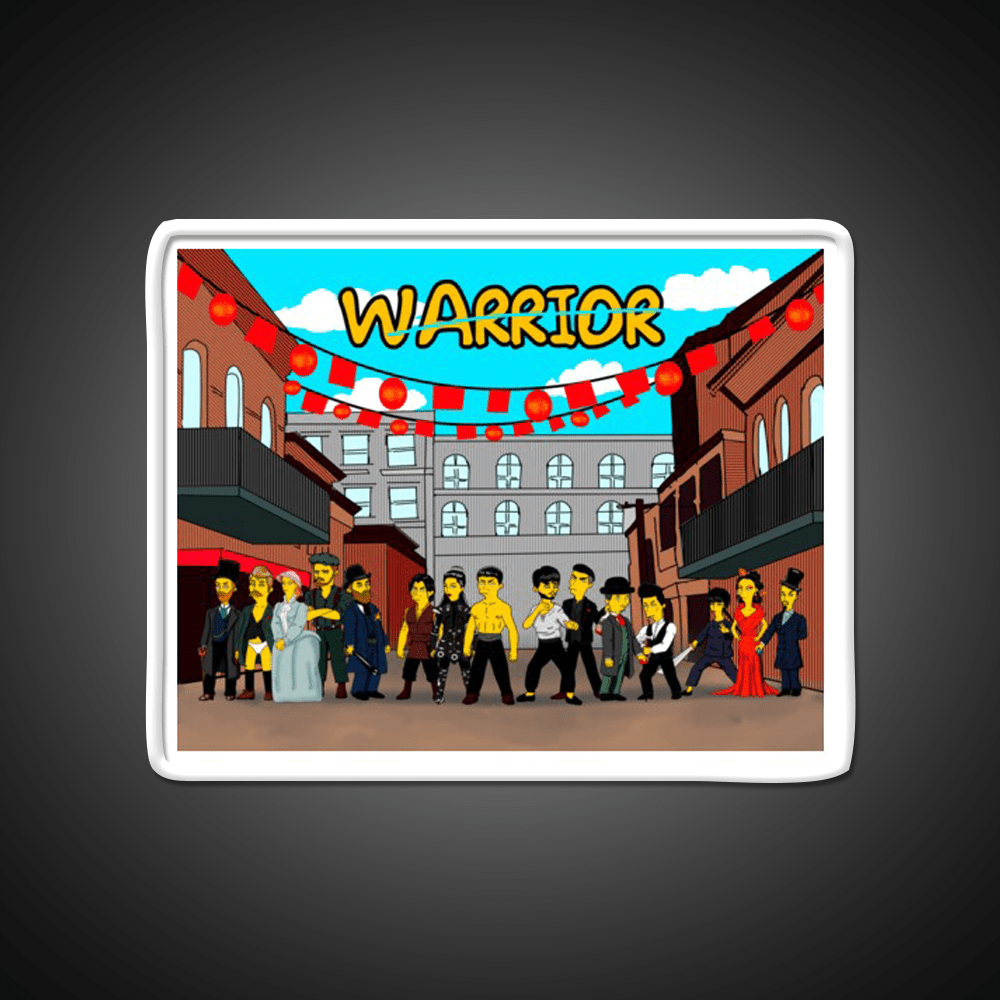 Warriors Of Chinatown Awesome Tv Show Artwork Asian Cultural Led Neon Sign Rgb Color - Shineneon