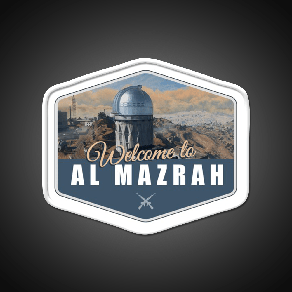 Warzone Welcome To Al Mazrah Welcome Led Neon Sign Open Sign Rgb Color - Shineneon