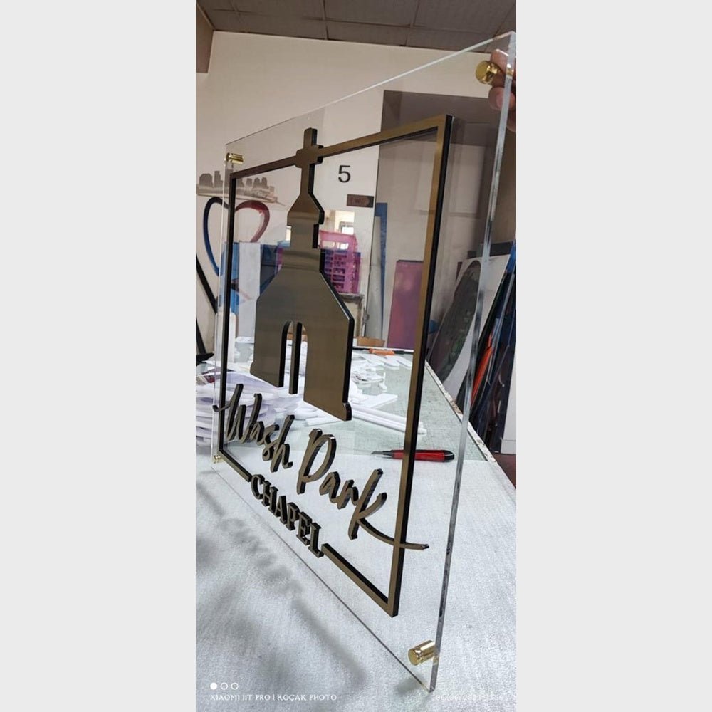 Wash Park Acrylic Business Logo Sign - Shineneon
