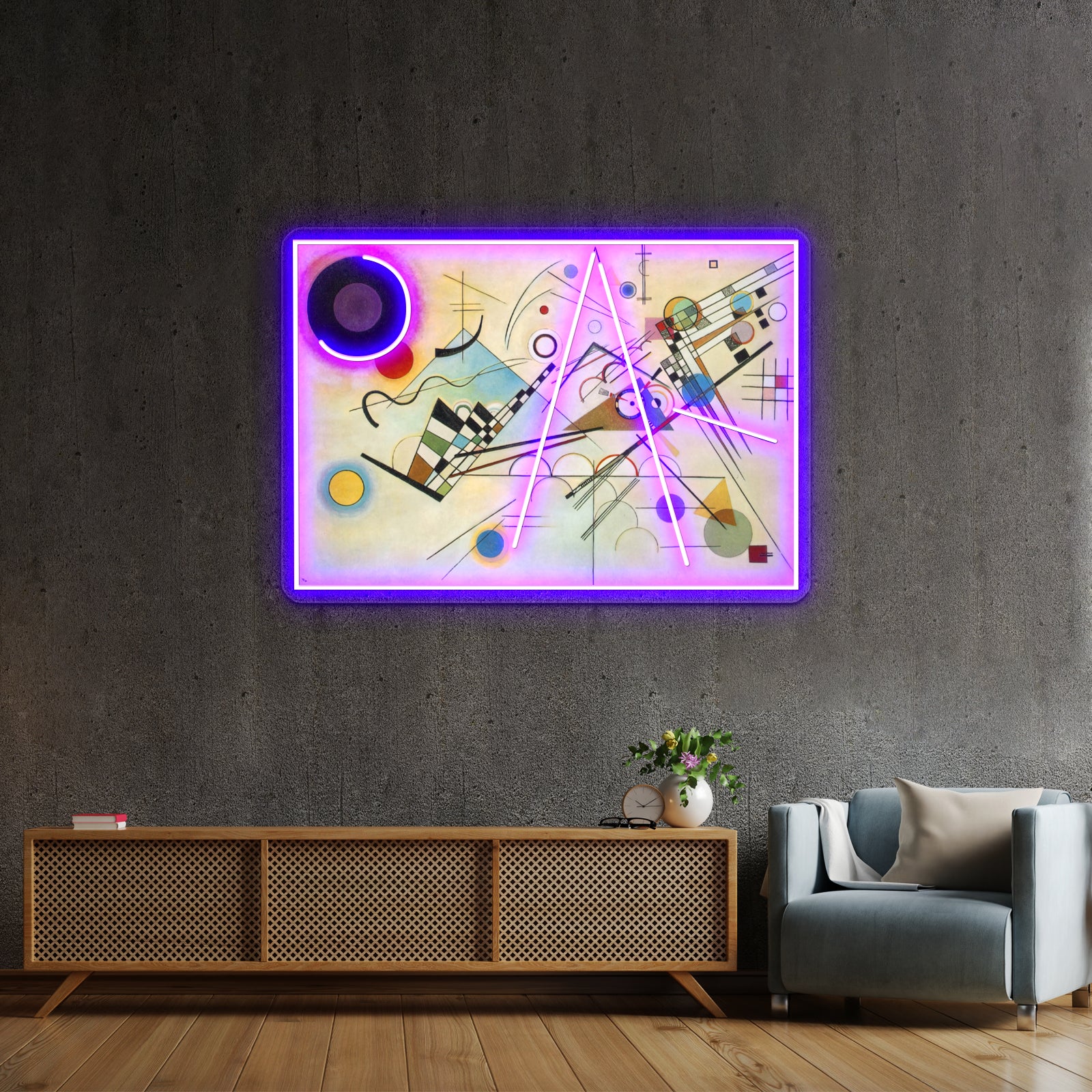 Wassily Kandinsky Composition Wall Artwork Neon Signs | Shineneon