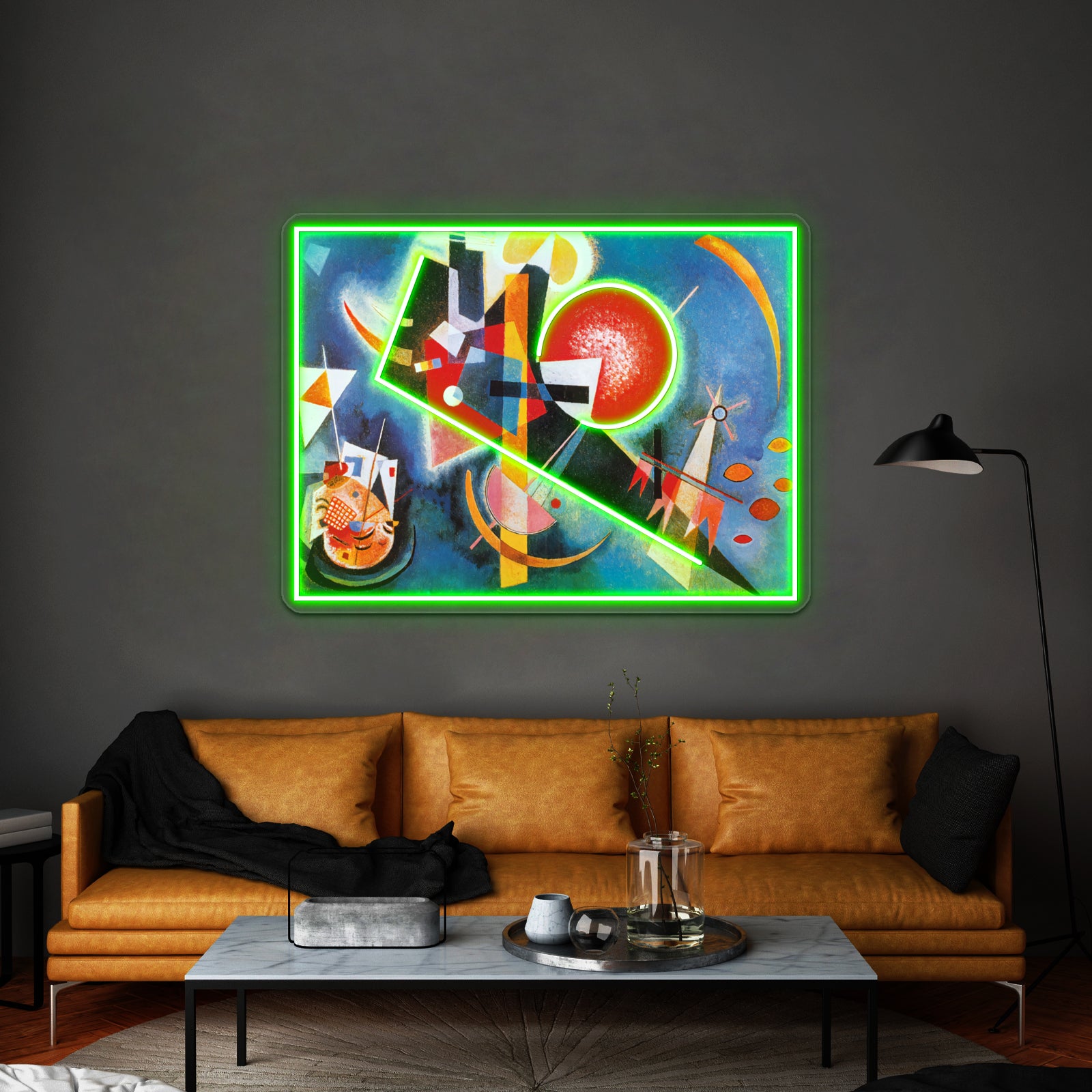 Wassily Kandinsky In Blue Wall Artwork Neon Signs | Shineneon