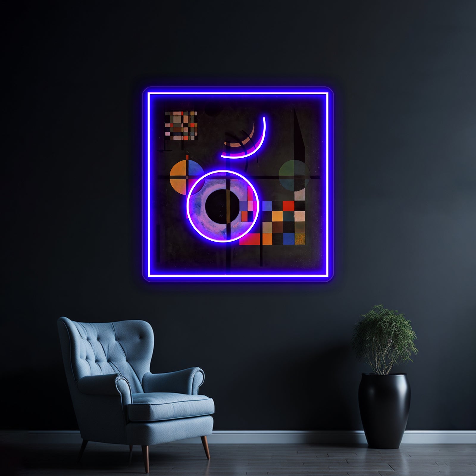 Wassily Kandisky Counter Weights Abstract Art Wall Artwork Neon Signs | Shineneon
