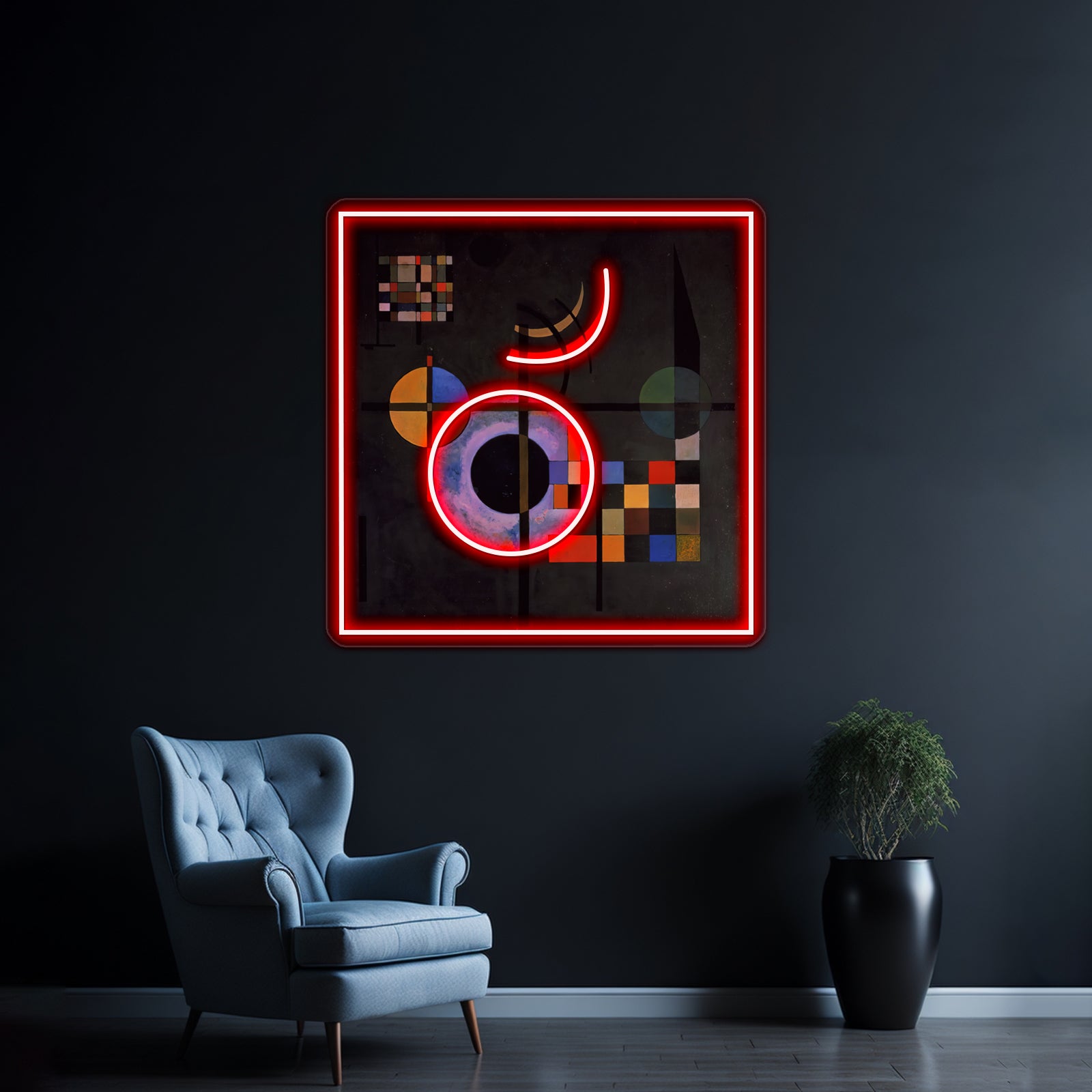 Wassily Kandisky Counter Weights Abstract Art Wall Artwork Neon Signs | Shineneon