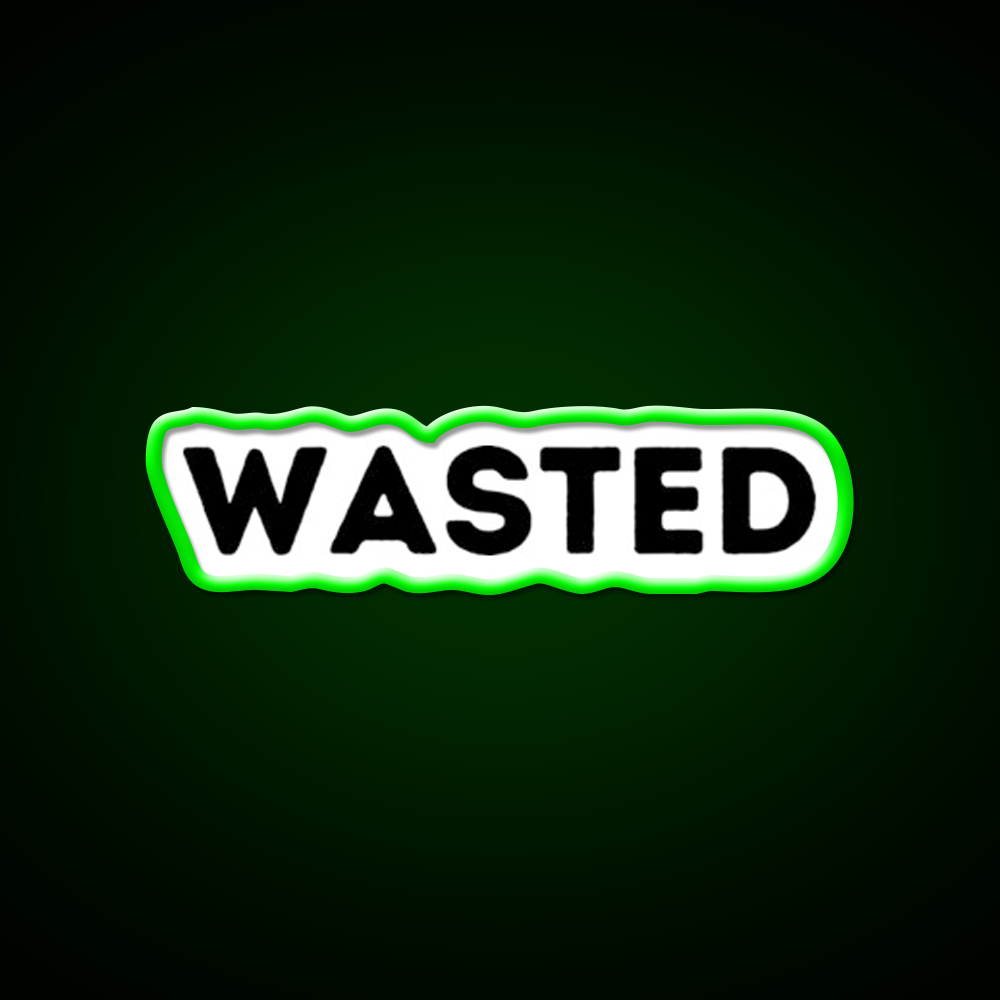 Wasted Man Cave Bar Led Neon Sign Rgb Color