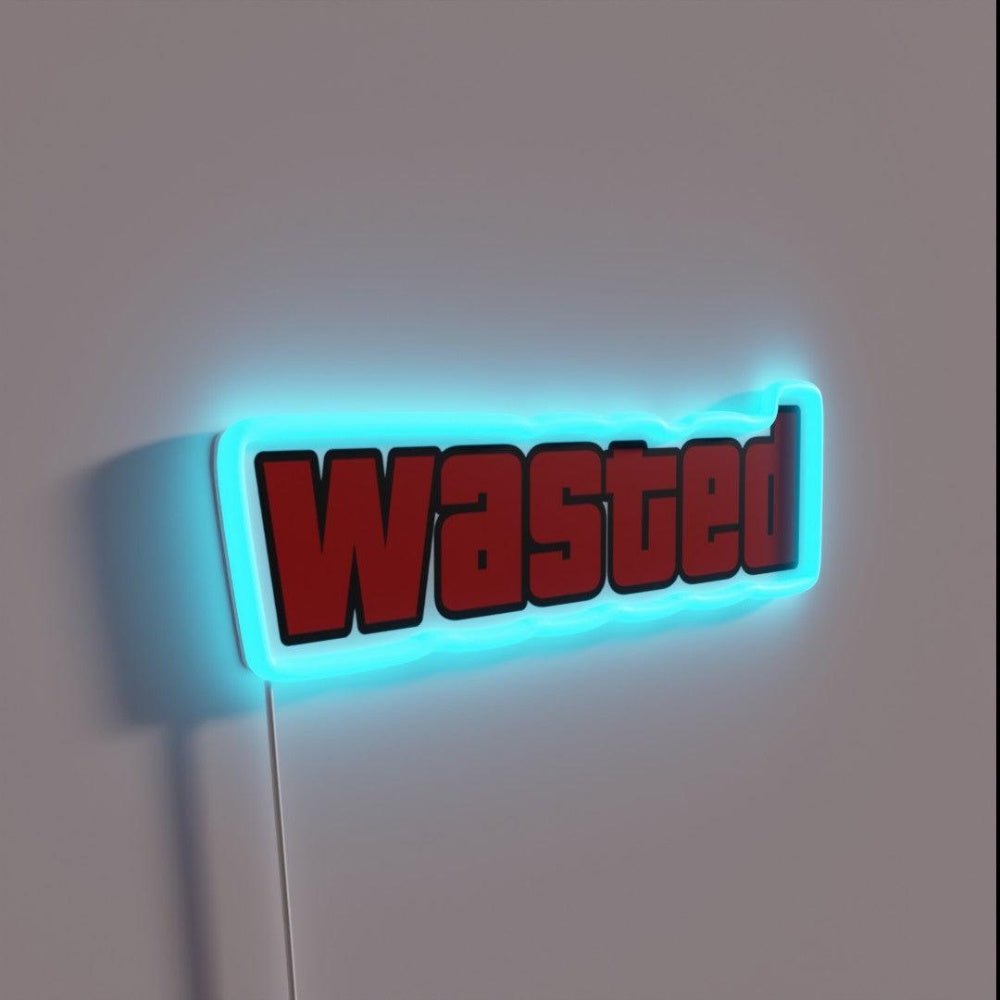Wasted Rgb Led Neon Sign Bar Wall Decor - Shineneon