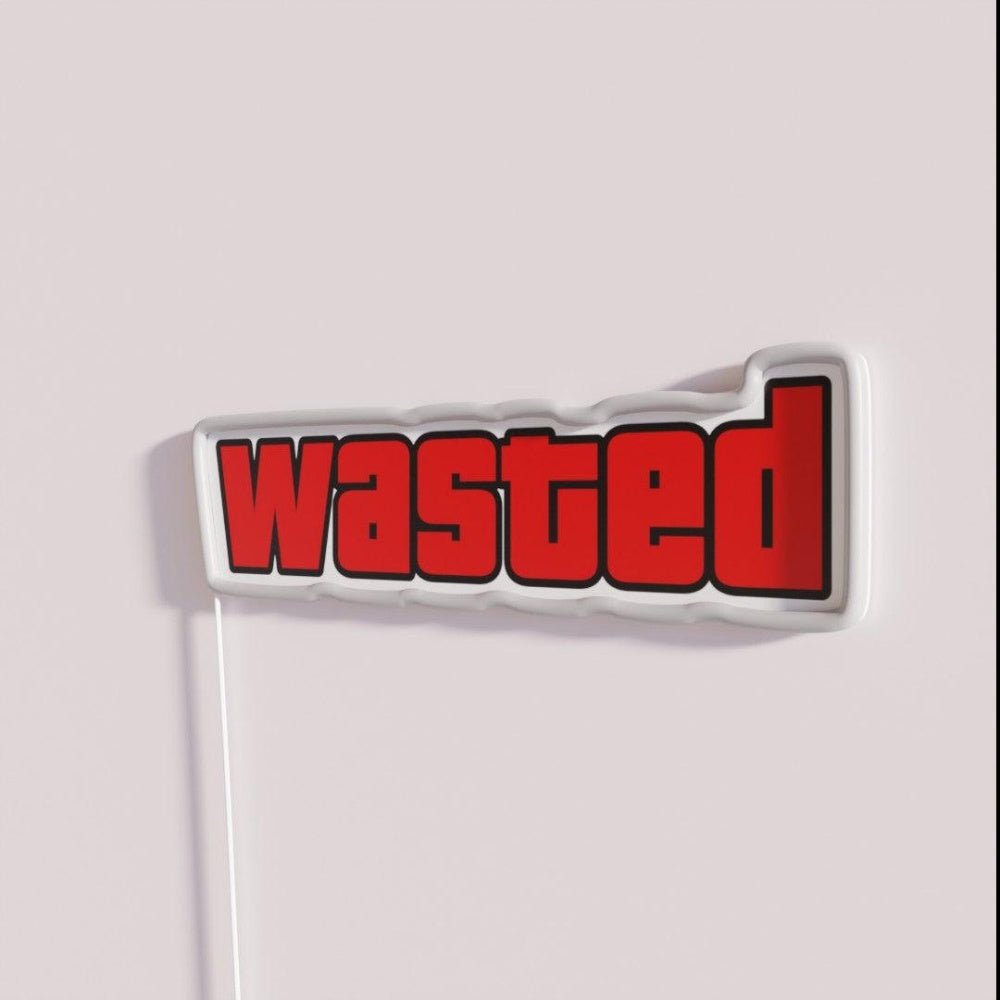 Wasted Rgb Led Neon Sign Bar Wall Decor - Shineneon