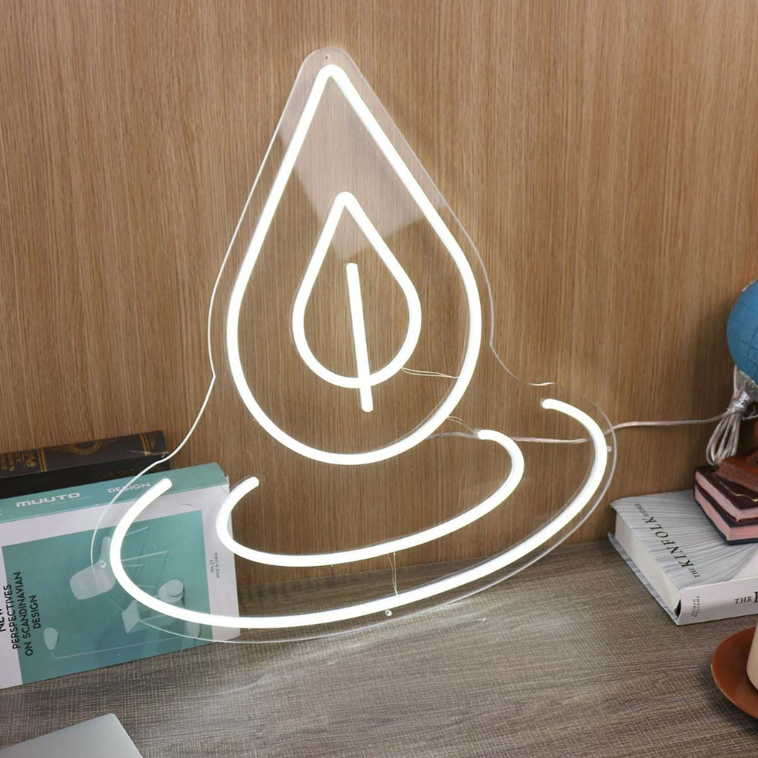 Water Dropping White Led Neon Sign - Shineneon