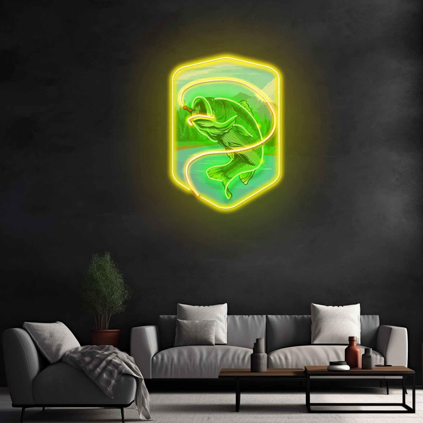 Watermelon Skull Custom Led Signs Artwork For Sale