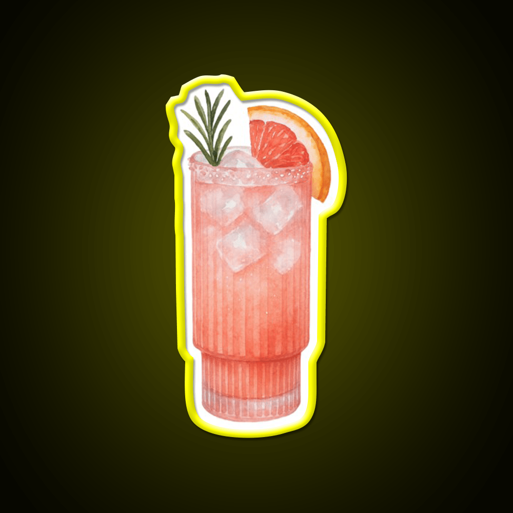 Watercolor Paloma Cocktail Bar Decor Led Neon Sign Neon Party Sign Rgb Color - Shineneon