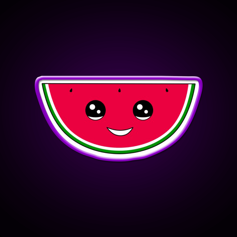 Watermelon Cutie Snack Food Led Neon Sign Rgb Color - Shineneon