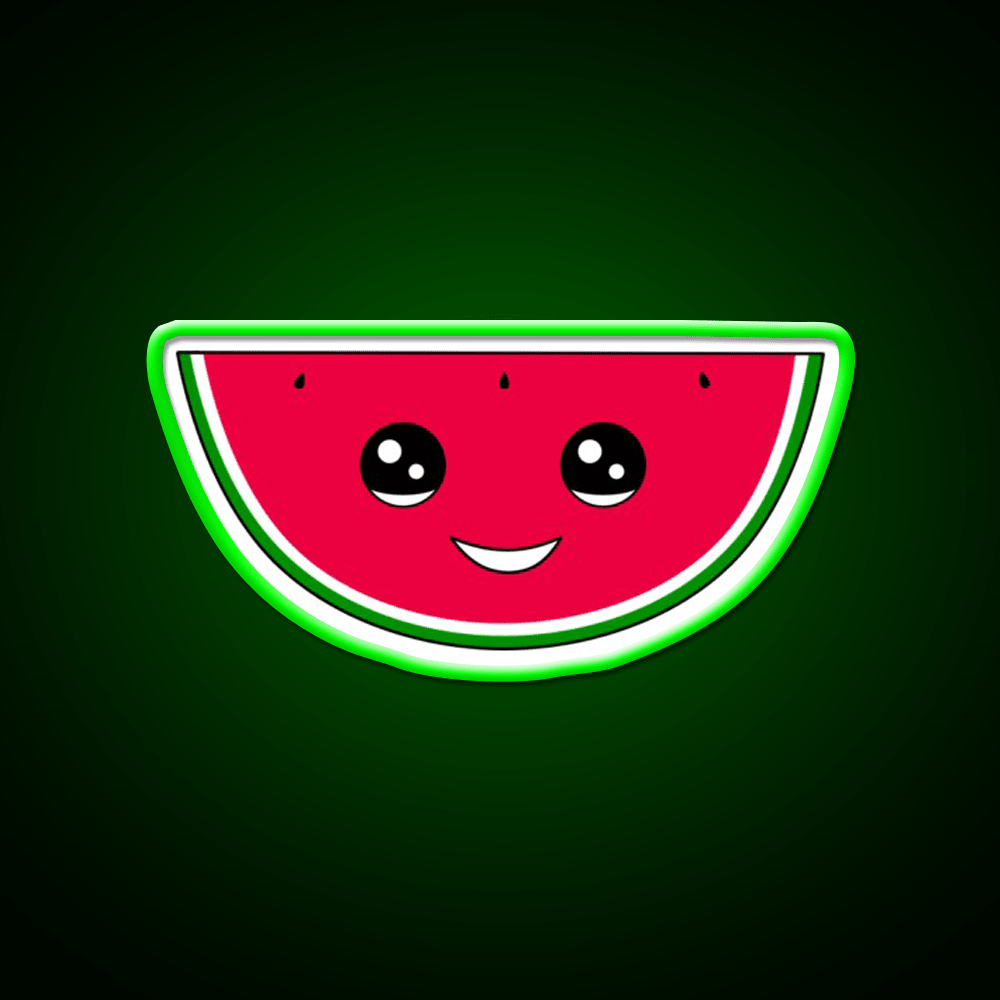 Watermelon Cutie Snack Food Led Neon Sign Rgb Color - Shineneon