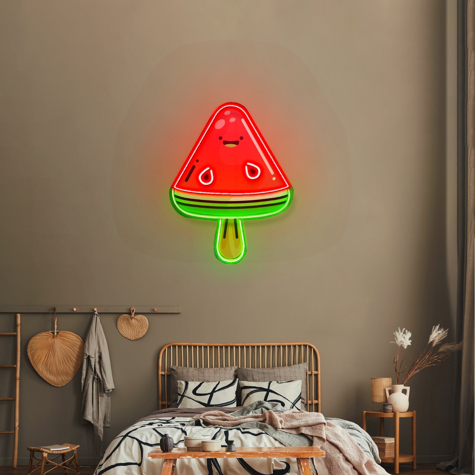 Watermelon Popsicle Neon Acrylic Artwork