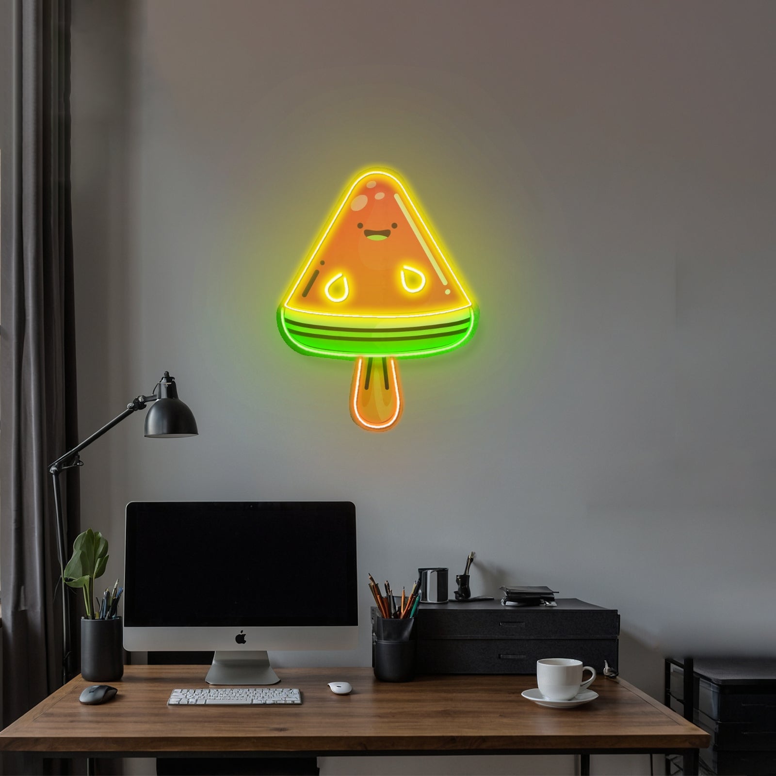 Watermelon Popsicle Neon Acrylic Artwork